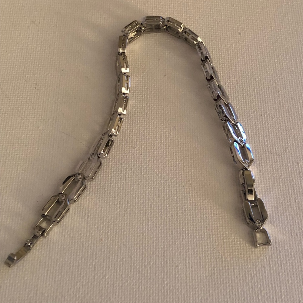 Men's Silver Link Bracelet - Polished Stainless Style